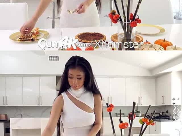 CUM4K Multiple Creampies Inside Oriental Vagina On Thanksgiving