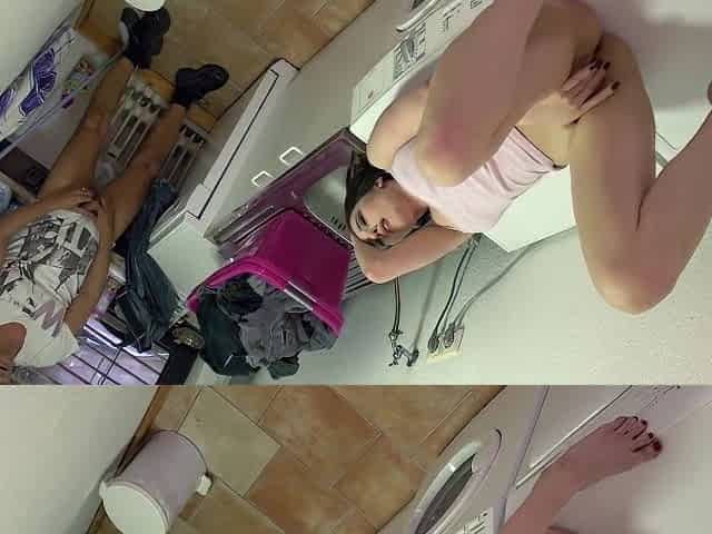 Big Ass Brunette Gets Pleasured In Her Ass In The Bathroom