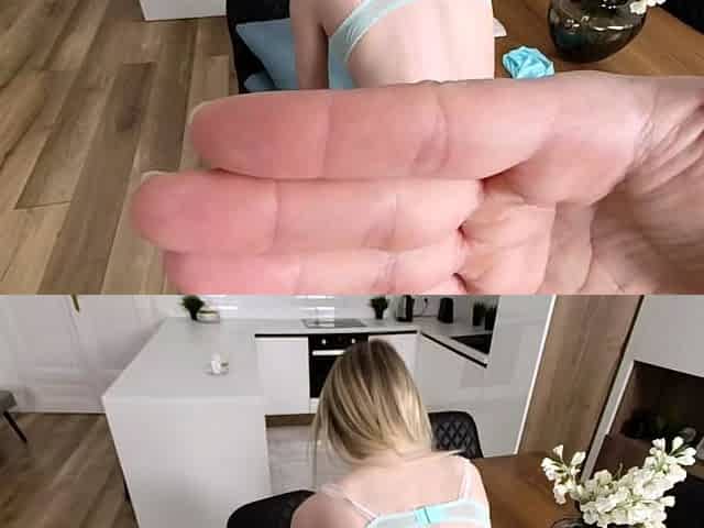 Real amateur blonde gives a hot POV blowjob on the train