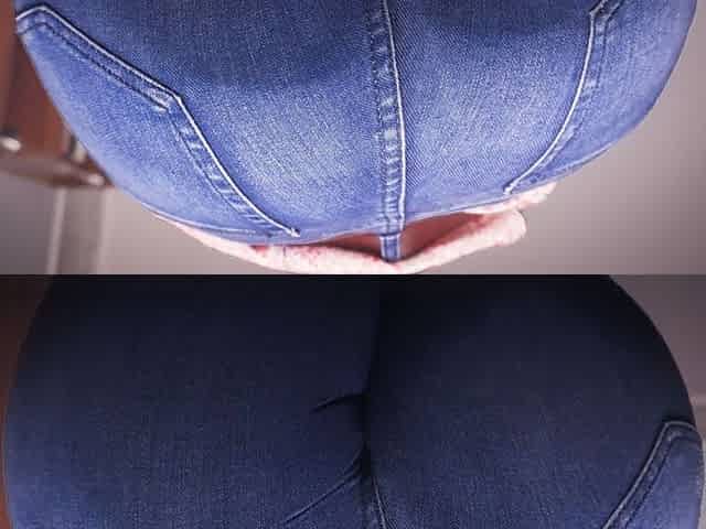 Hot Coworker in Tight Jeans Office Facesitting Fantasy
