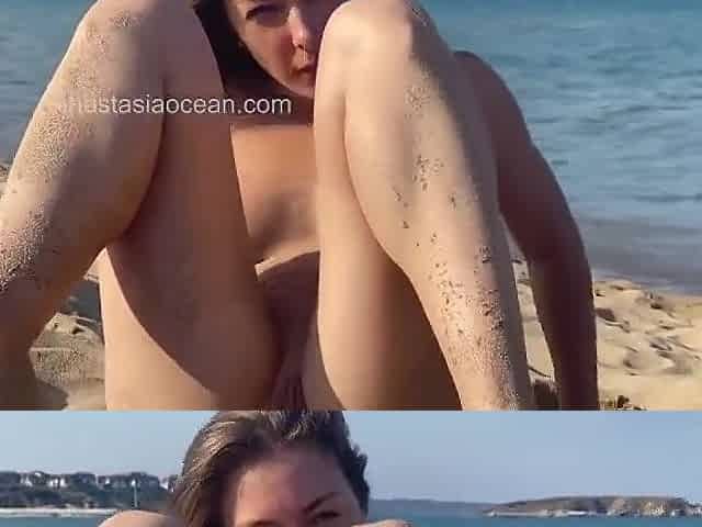 On A Public Beach