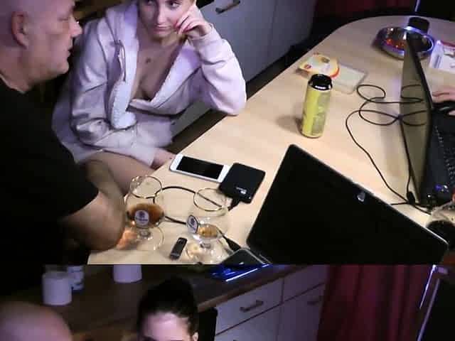 Amateur teen Blowjob with hardcore drilling