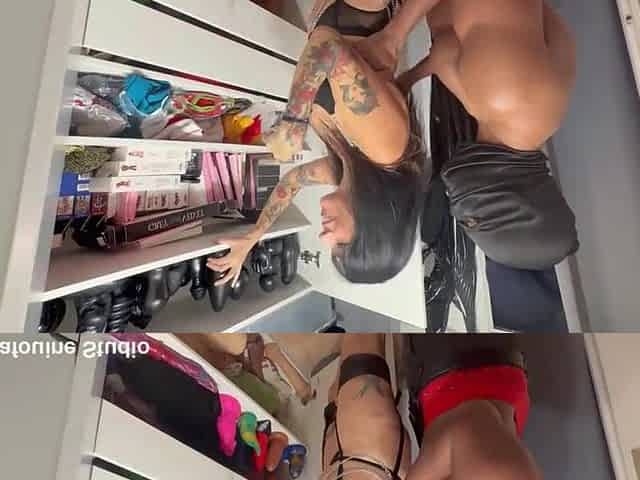 Hard bang and fisting in my dressing room
