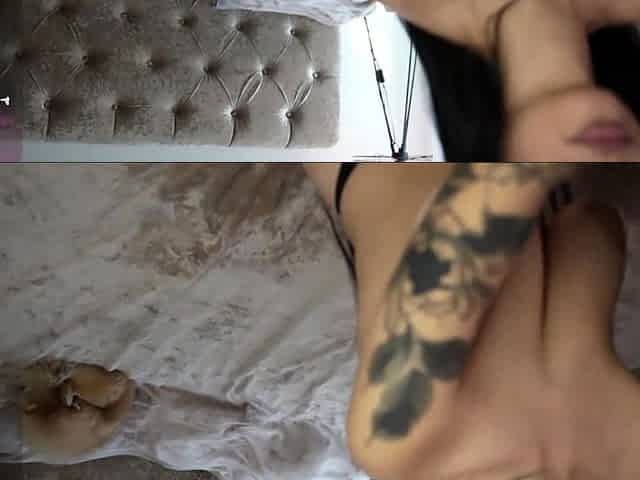 Chubby Brunette Big Boobs Dildo Masturbation