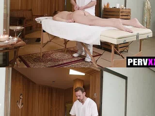 Creepy Masseur Fingers A Pretty Italian Beauty Then Stuffs His Penis In Her Throat