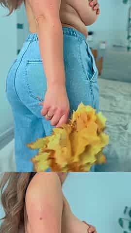 Hands Instead of a Bra, That's Sexy!