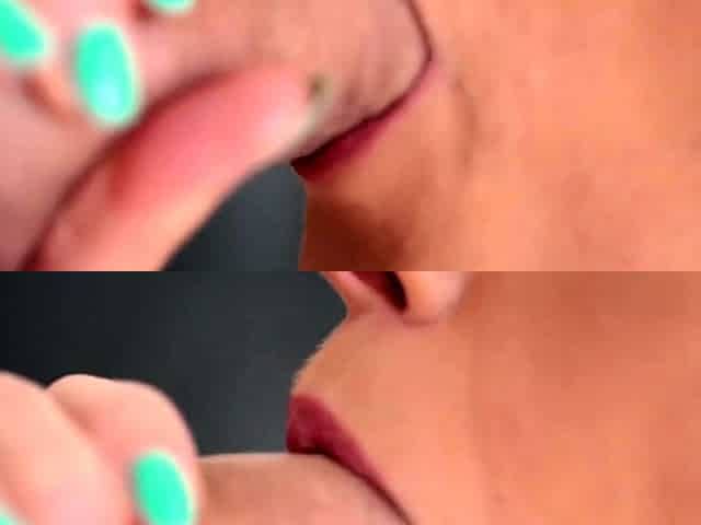 Blowjob mit unbeschnittener Vorhaut - Zungenspiel