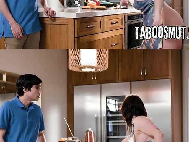 Stepmom's Large Butt is Served For Pounding