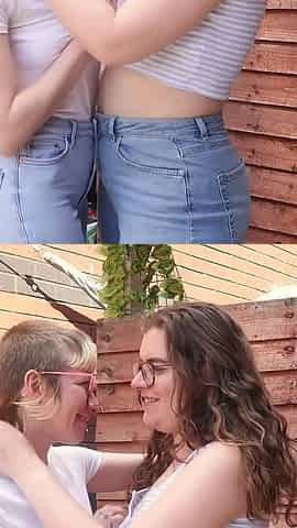 Lesbian Kissing & Jeans Wetting W Rosa & Carrie