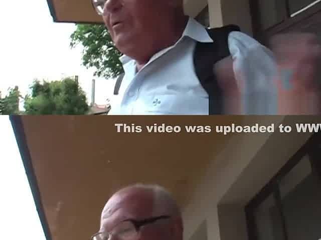 Horny hussy and old man mind-blowing sex scene