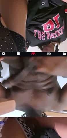 Super hot teen in stockings squirts for BBC