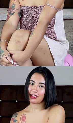 Kitty the Sexy and Hot Latina Masturbates and Squirts Very Hard