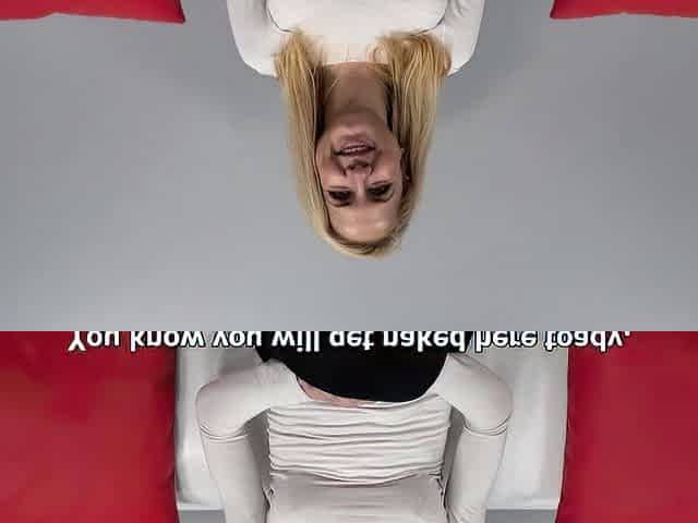 Beautiful European blonde giving blowjob pov
