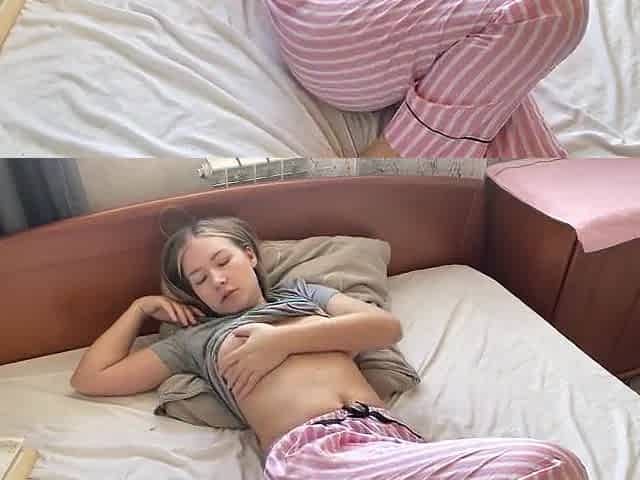 Homemade masturbation on the daybed. Loud groans and lovely climax.