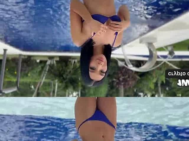 Pool day firm hump = ideal combo! Liz Mendez7 heating up telly with greatest XXX porn!