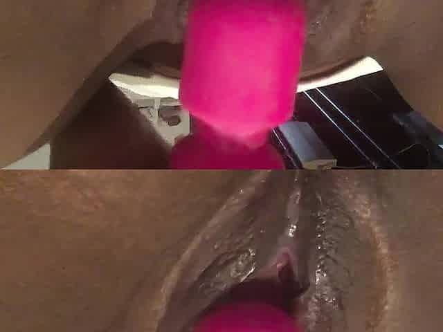 Playing with my nifty moist vagina look how I open up