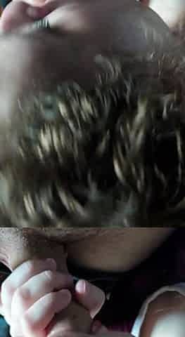 Amateur teen blowjob and cumshot from a guy