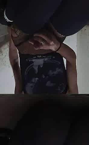 Sissy cumming in his socks