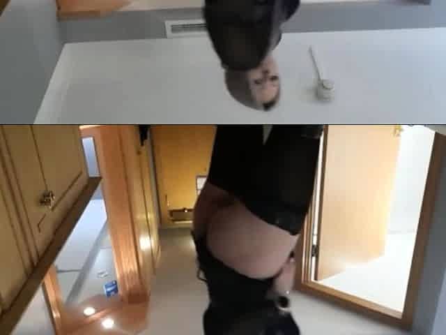 Busty brunette solo masturbation