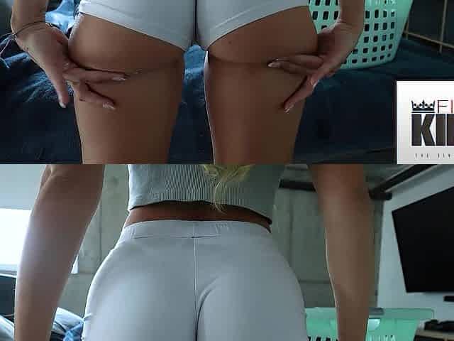 Blonde girlfriend is too horny and wet to ignore my big cock
