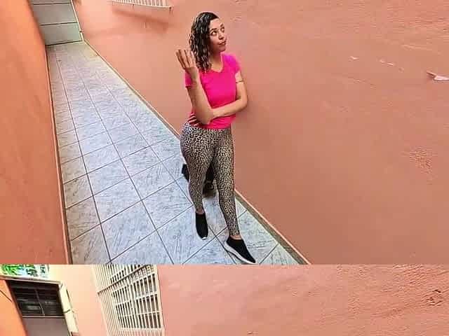 Student caught smokin' had her garments ripped and was drilled.