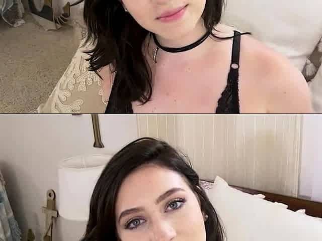 Teen Amilia Onyx caught watching porn movies by stepdad
