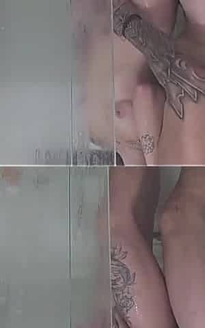 Hot Stepdad Fucked Me in the Shower After a Sloppy Blowjob