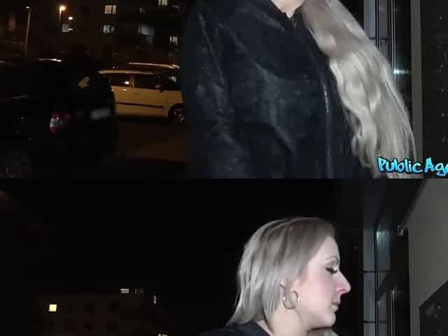 Her gracious titties overspread in my sperm - Public Agent