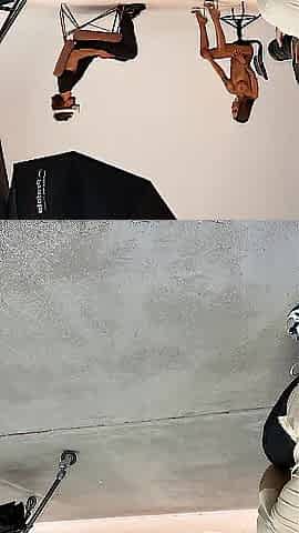 Backstage Monika Fox Posing For VR Shooting