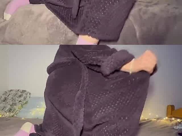 Baby cums from anal plug and sex tool.