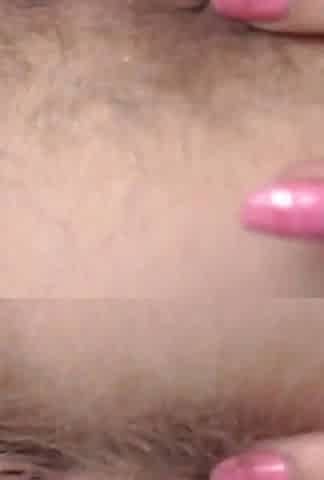 Very Close up Hairy Asshole Fingering