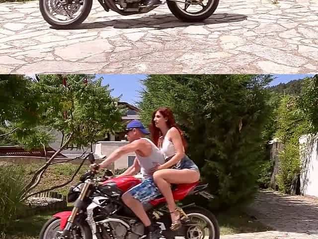 Shona River In Redhead Rides Bikers Big Dick In The Outdoors