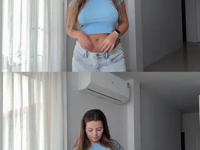 All Natural Girl With Big Tits And Ass Tries On Hot Bikini