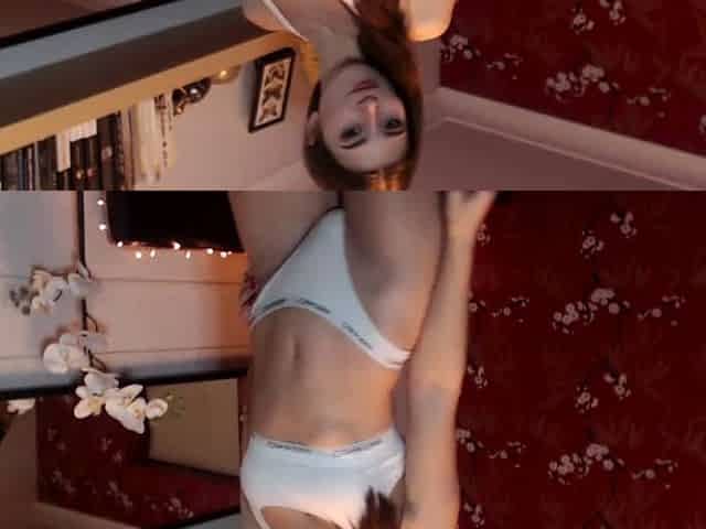 Close up teen foot worship