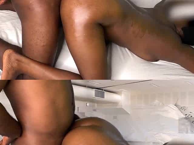 Large Butt ghana gal who likes to screw ebony ramrod is doing it anew