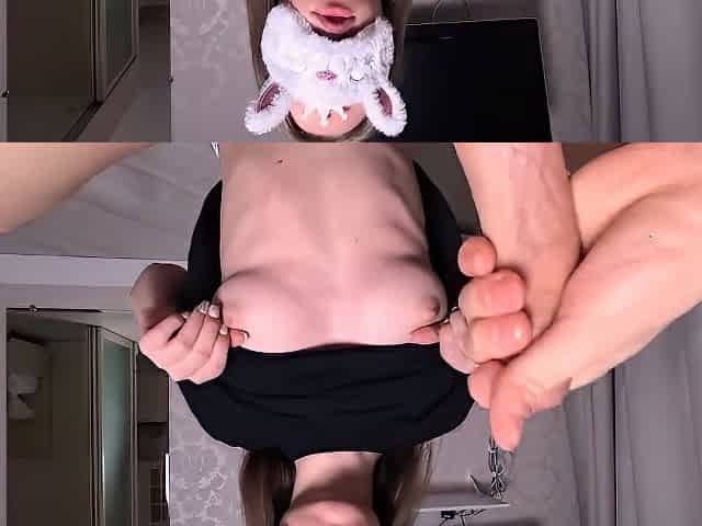 Hot Russian fuckslut skips cord on my meatpipe - sweetest blowjob!