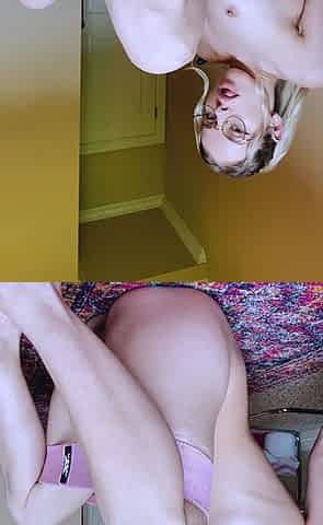 blonde teen pregnant girl has her pussy masturbated