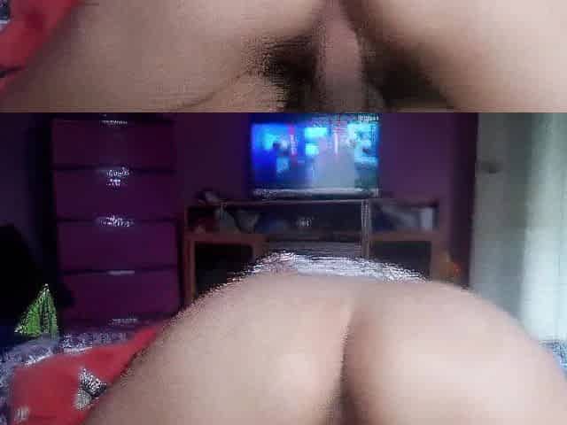 IT'S VERY SEXY, WE'RE HOME ALONE AND THIS GUY CLIMBS ON TOP OF ME