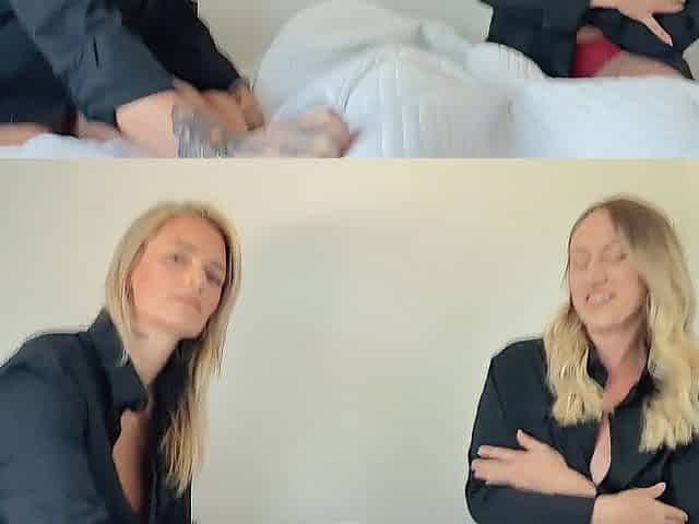 Step Sister and Her Ally Get Loads During the time that They Cum - Mandy FoXXX - Bradley C XXX