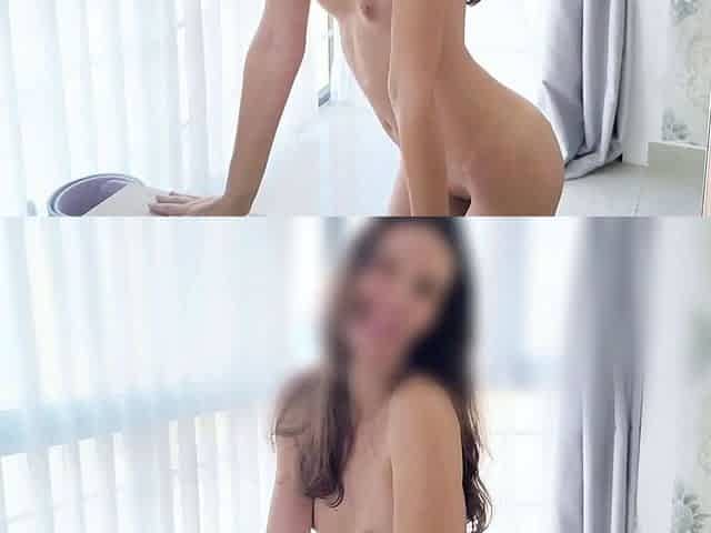 Hot sex in front of the mirror