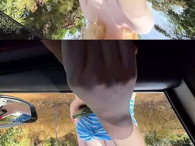 Gigi Sweets - Slutty College Girl Cheats While Walking To Campusz Owno - Big tits