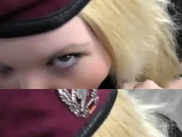 Deutsche BBW befriedigt Soldaten mit Blowjob und Creampie