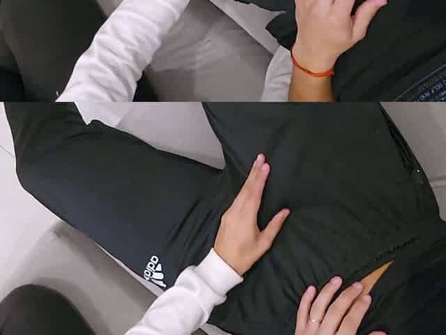 I challenge my friend to see my huge cock and she doesn't