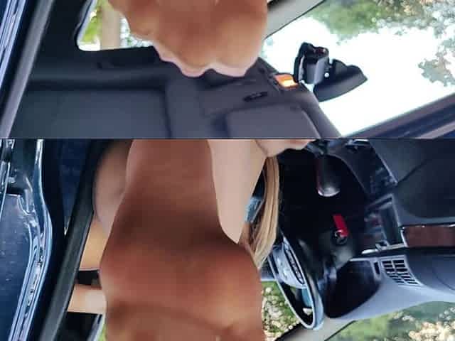 Nylon Feet Teasing Outdoor