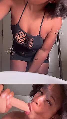 SC Literaryvixen Super Intensive Sloppy Black BJ & Spit Play