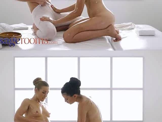 Massage Rooms Natural lesbo Alexis Crystal eating vagina
