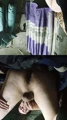 Homo dude eats recent cum from his dick!