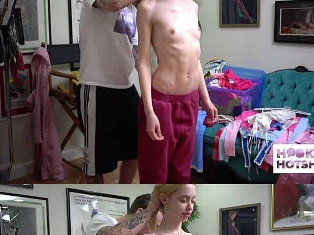 BTS - Chloe Cherry Positions In A Excited Outfit For Her Photoshoot!