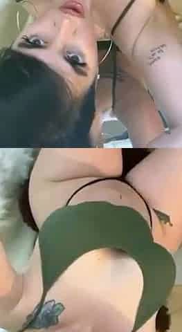 Busty babe oiled babe with big boobs masturbating on cam