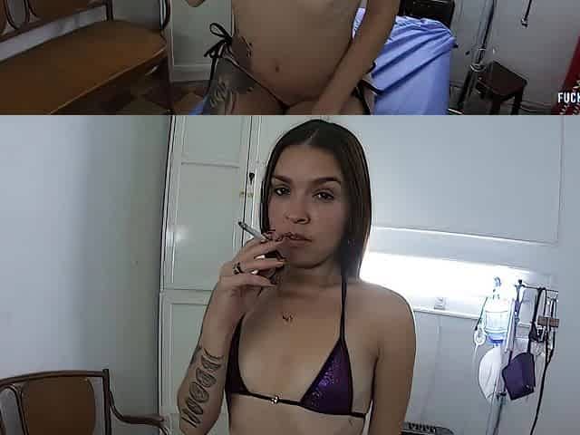 hawt slim tiny smoke cigarette slow Recent scene w12